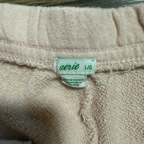 Aerie Fleece of Mind Shorts | Size L | Light Pink - Picture 6 of 6
